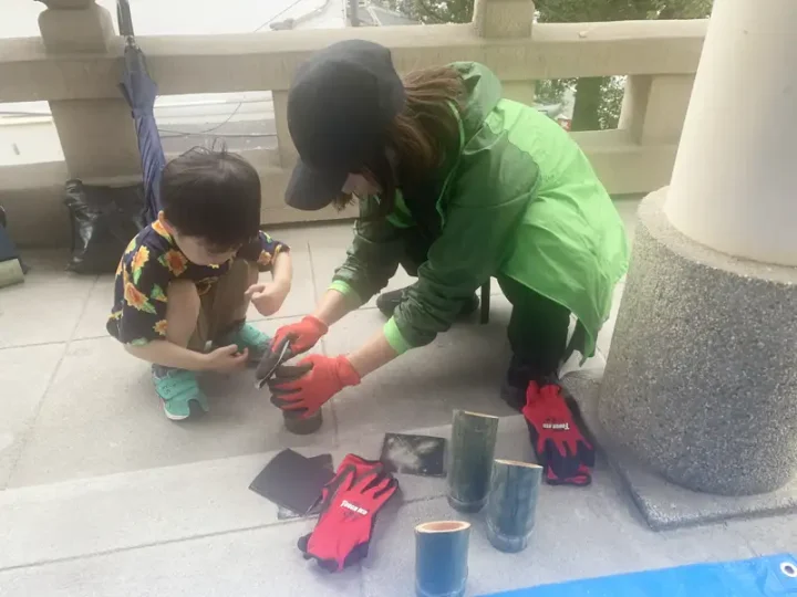 竹灯籠づくり10/19（日）その２